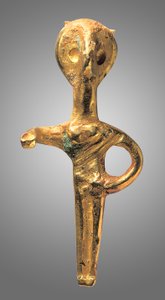 Figurka kobiecego bóstwa, ok. 2000-1550 p.n.e. (złoto)